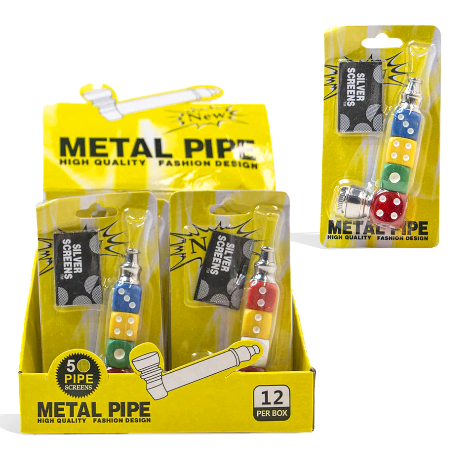 Metal Pipe Dice 2IN1 Kit 12CT Display Ea