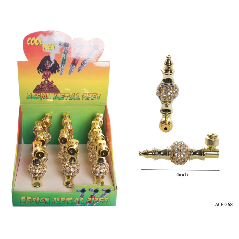 Metal Pipe Diamond Ball 12CT Display Ea