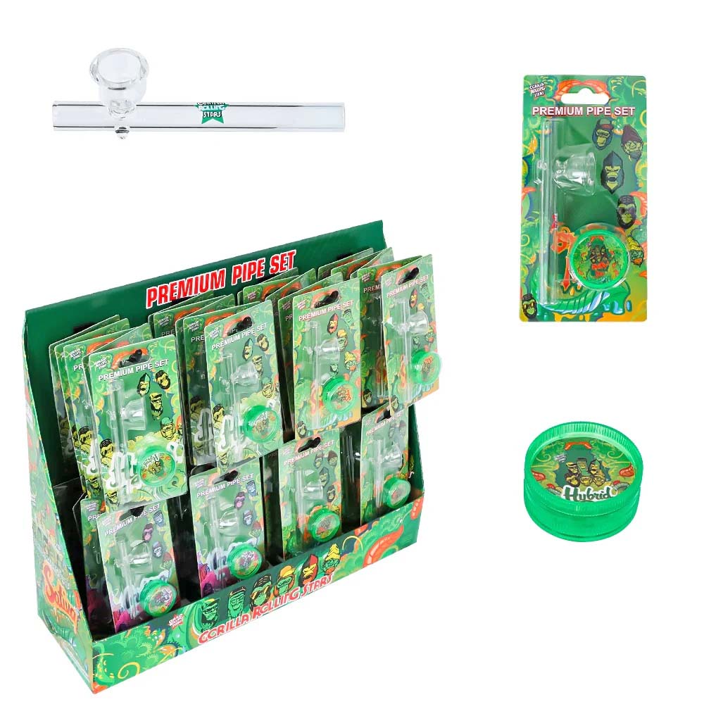 Gorilla Rolling Star (YD127-GRS) 2IN1 Pipe Kit 40CT Display Ea