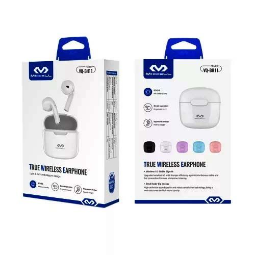 Miccell TWS Ear Buds Fingerprint Touch (VQ-BH11)