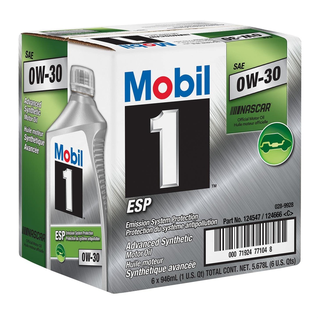 Mobil 1 Advance Full Synthetic 1QT 0W30 6CT Bx