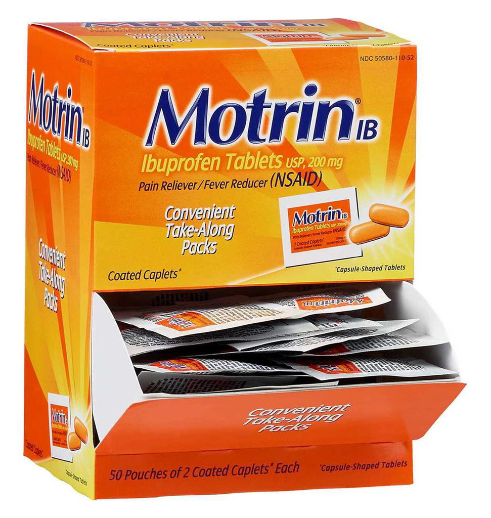 Motrin IB Caplets Pouch 2'S/50CT