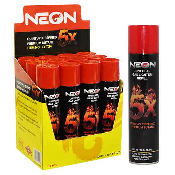 Neon Universal 5x Butane Fuel 300ML Ea