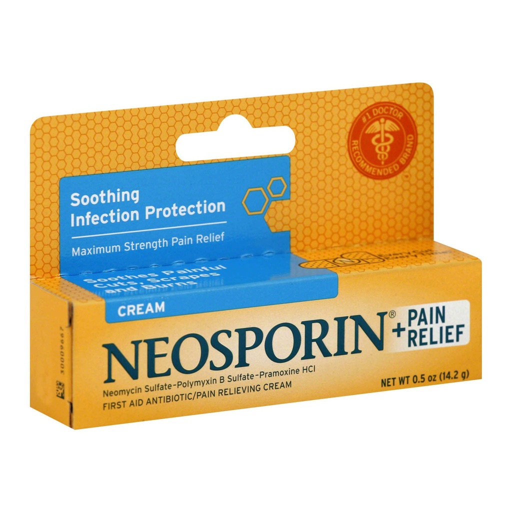 Neosporin Antibiotic+Pain Relief Cream 0.5oz