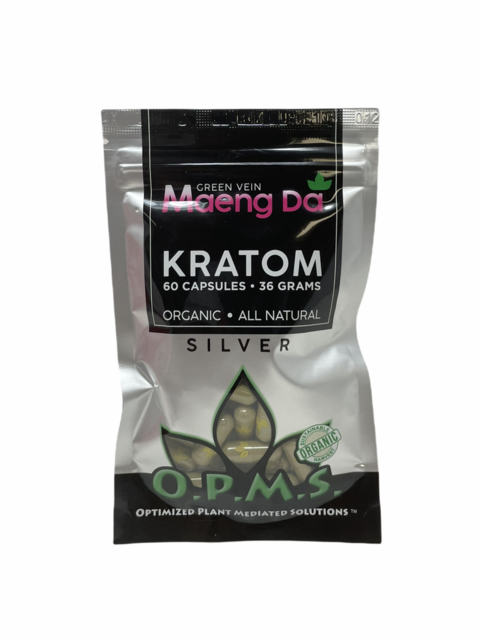 OPMS Silver Green Vein MAENGDA 60ct/36gm Bag