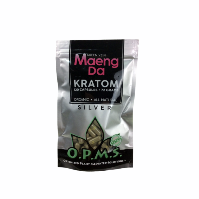 OPMS Silver Green Vein MAENGDA 120ct/72gm Bag
