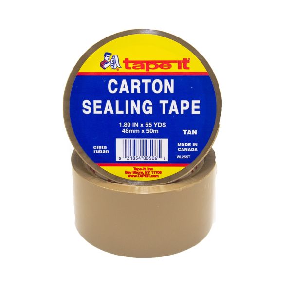 Packing Tape 1.89" 55YDS Tan TapeIt