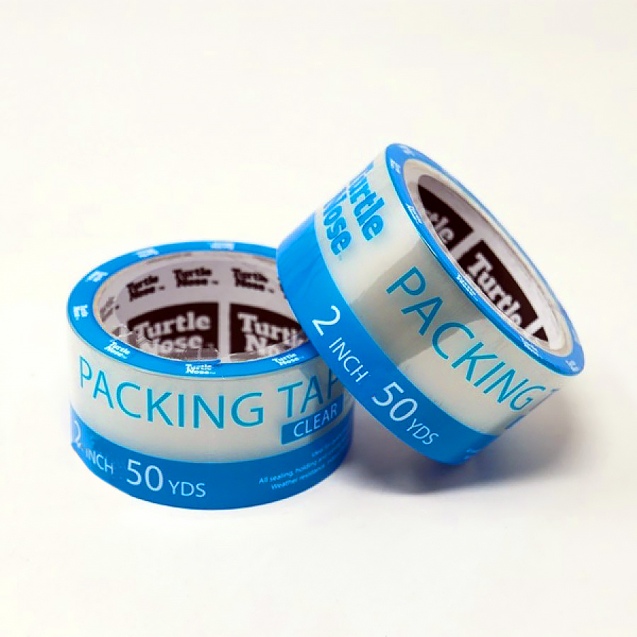 Packing Tape 2" 55YDS Clear Turtle Nose