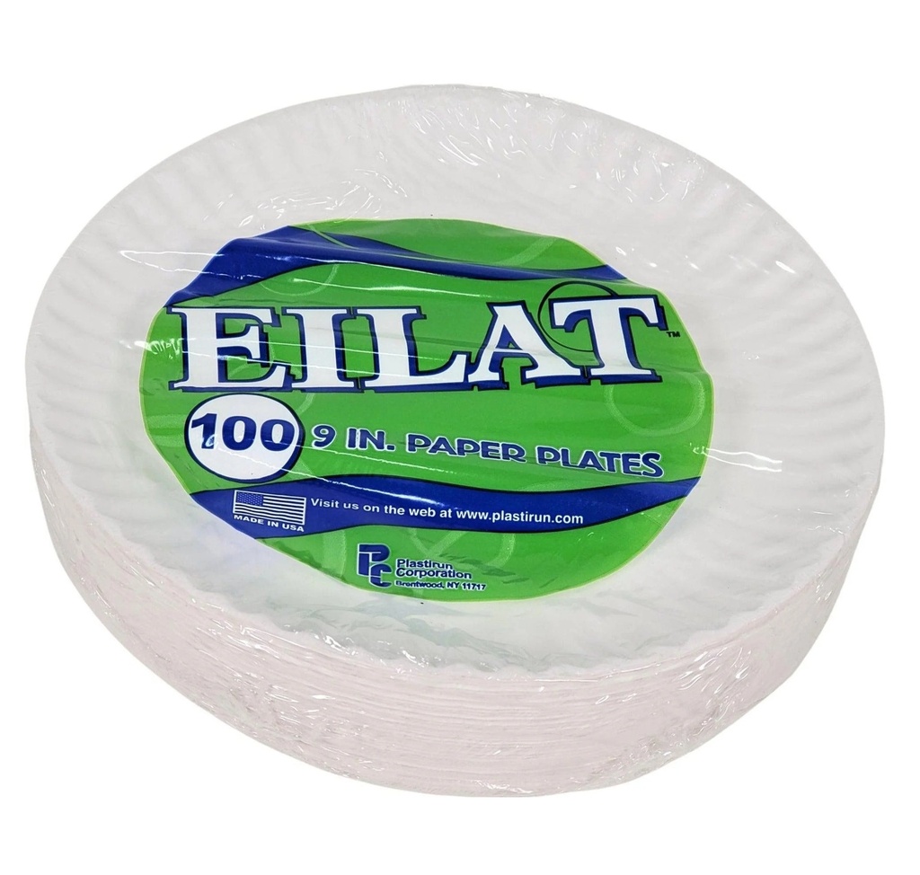 Paper Plates (Eilat) 9" 100CT PK