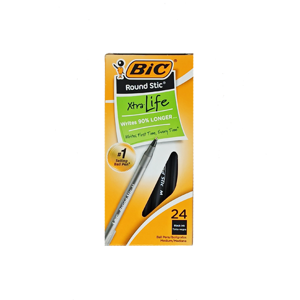 Pen Black Bic 24CT Box