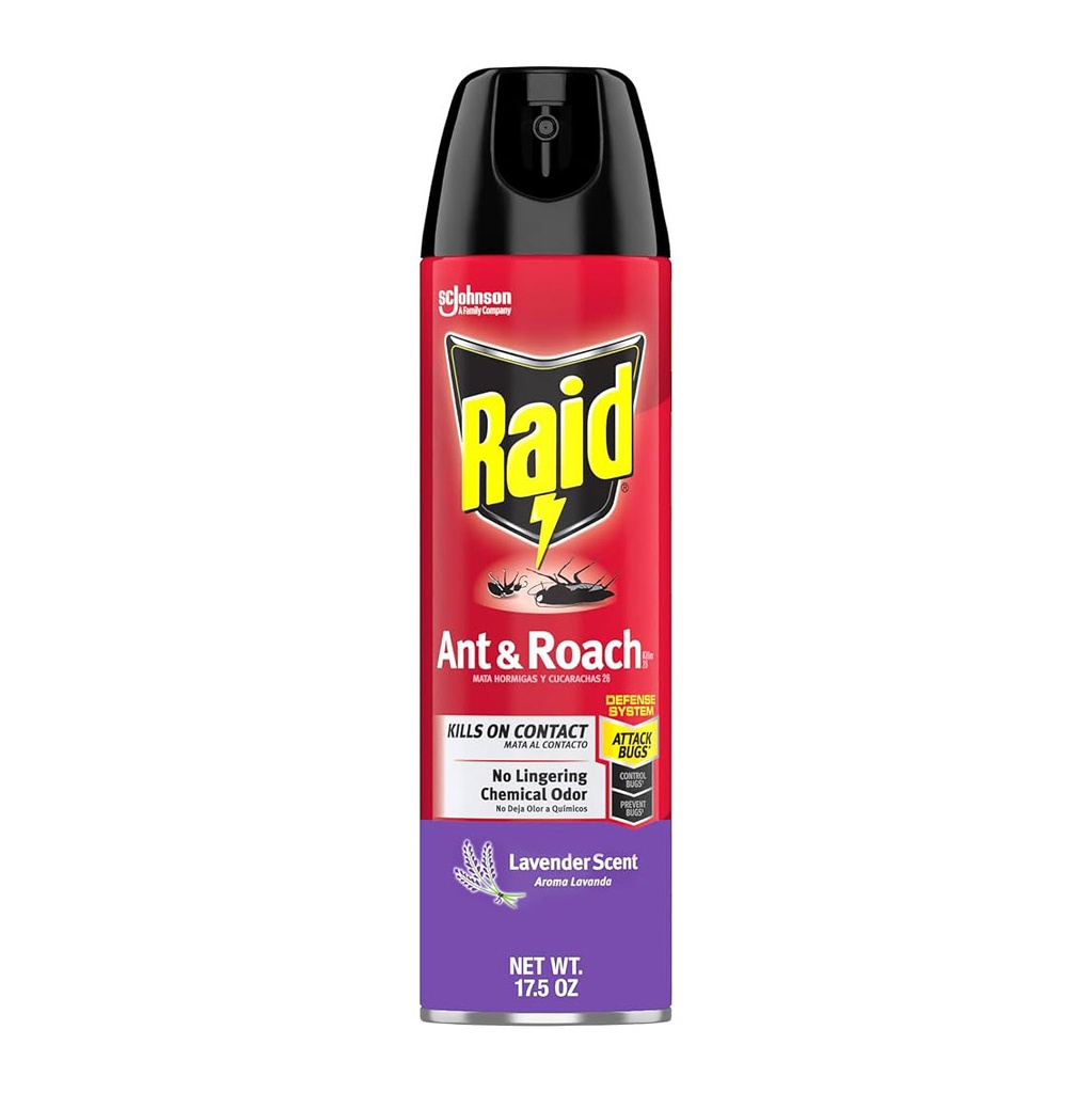 Raid Ant & Roaches 17.5oz Lavender Scent