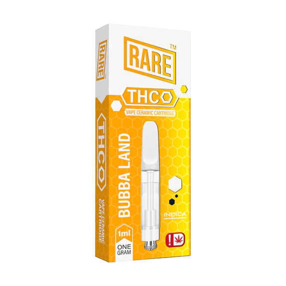 Rare THC O 1ML Ceramic Cartridge Bubba Land INDICA 10ct Display Each