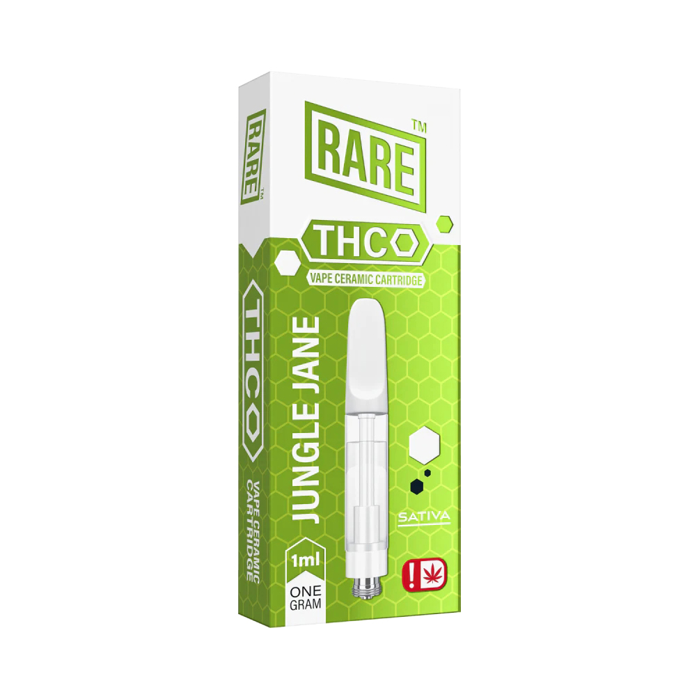 Rare THC O 1ML Ceramic Cartridge Jungle Jane SATIVA 10ct Display Each
