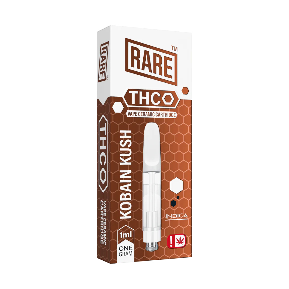 Rare THC O 1ML Ceramic Cartridge Kobain Kush INDICA 10ct Display Each
