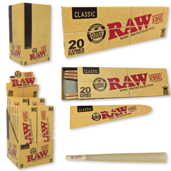 Raw Cone Classic 1 1/4 20'S/12PK