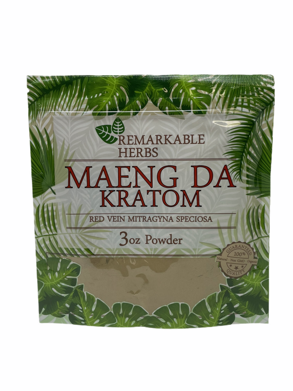 Remarkable Herbs Red Vein Maeng Da Kratom 3oz Powder