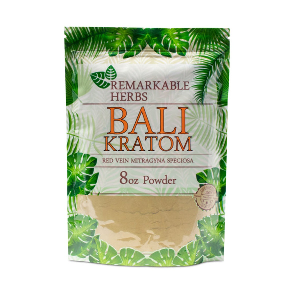 Remarkable Herbs Red Vein Bali Kratom 8oz Powder
