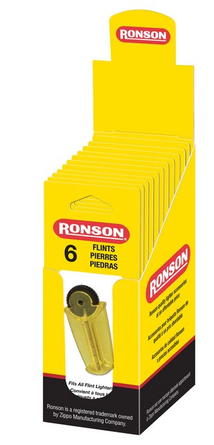 Ronson Flint 6'S/12CT
