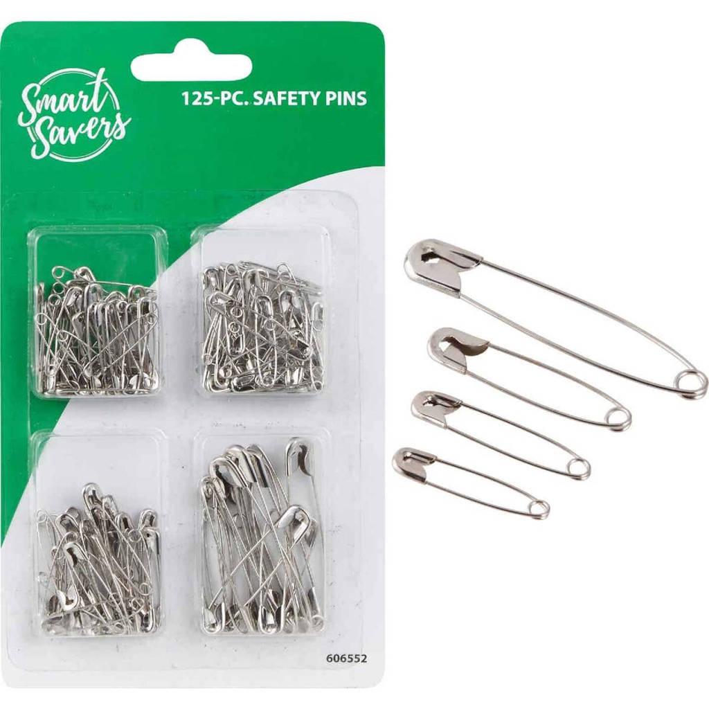 Safety Pins 4PK Card