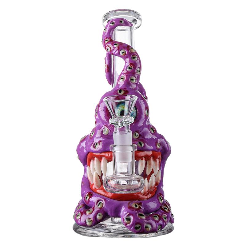 Glass Bong Single Eye Octopus (Y160/3038) 6"