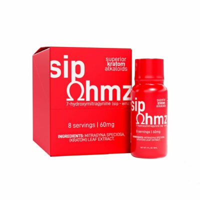 Sip-Ohmz Superior Kratom Shot 30ML/6CT Display Each