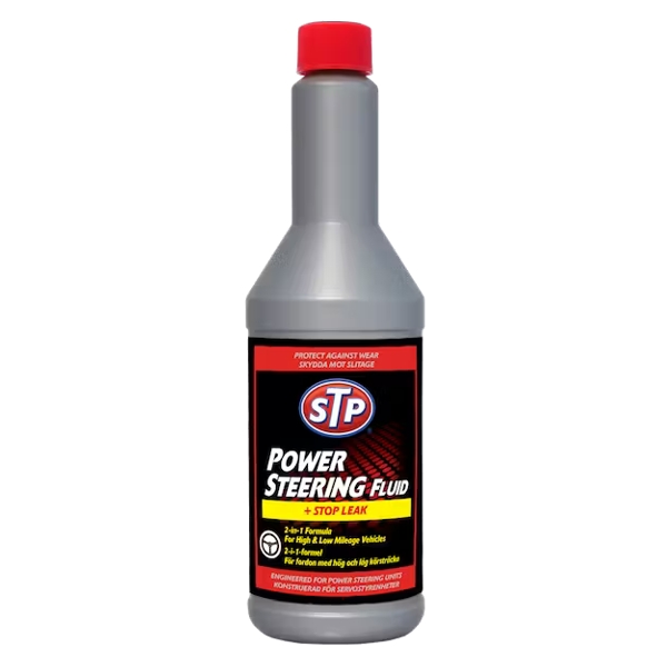 STP Power Steering Fluid + Stop Leak 12oz Each