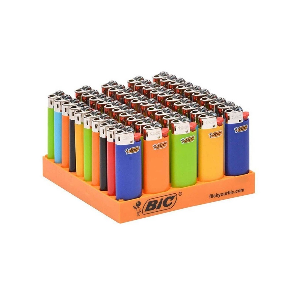 Bic Lighter Mini Regular Assortetd Plain 50CT