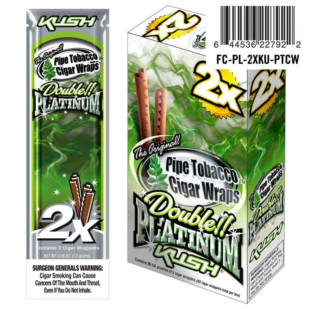 Blunt Wrap Double Platinum Kush 25'S/2CT