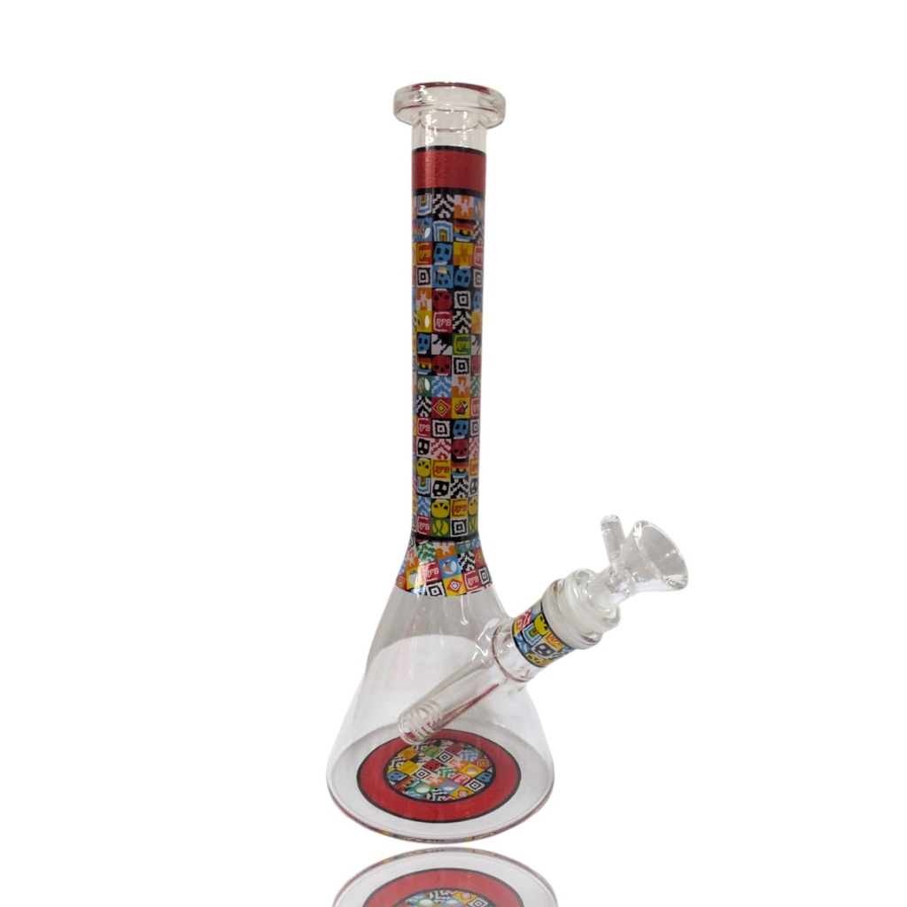 Glass Bong Slim Type Tile Filling (P25324/980) 10"