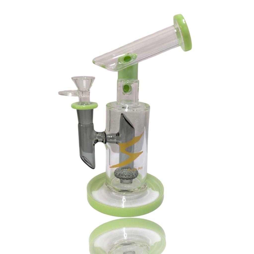 Glass Bong Super Bee Triple Cut Pipe (2959) 8"