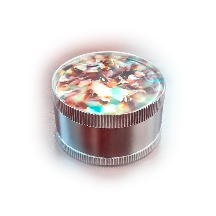 Tobacco Grinder 3 Part Marble Look Each
