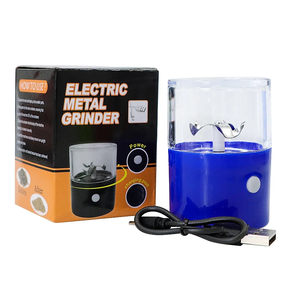Tobacco Grinder Electric Mini Rechargeble