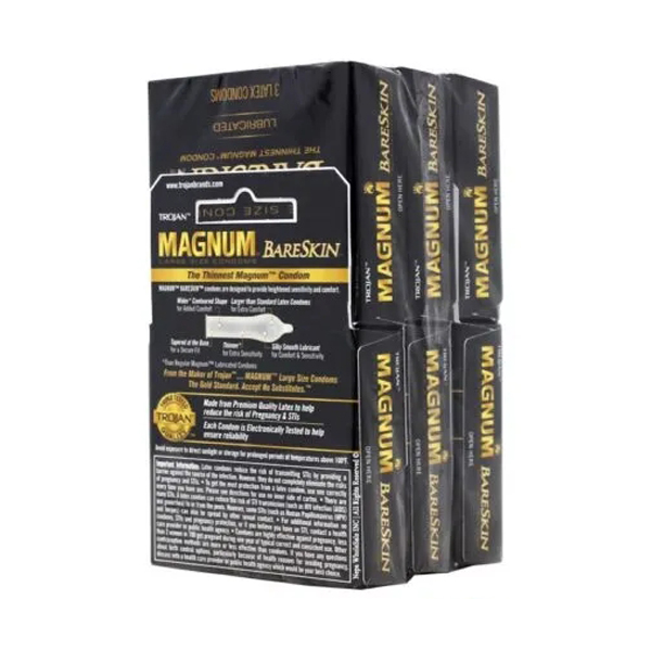 Trojan Magnum Bare Skin 3'S/6CT