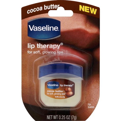 Vaseline Lip Therapy Cocoa Butter Jar 0.25oz 8CT Display Ea