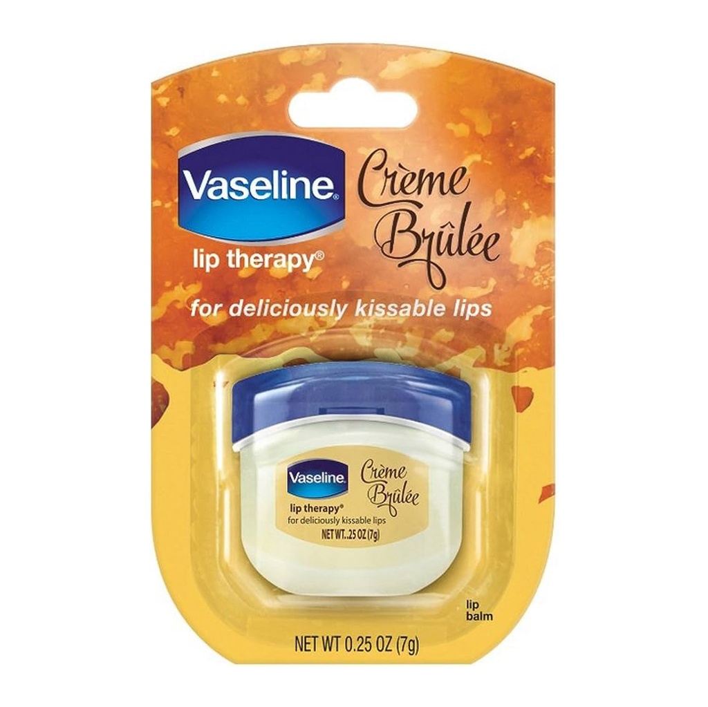 Vaseline Lip Therapy Creme Brulee Jar 0.25oz 8CT Display Ea