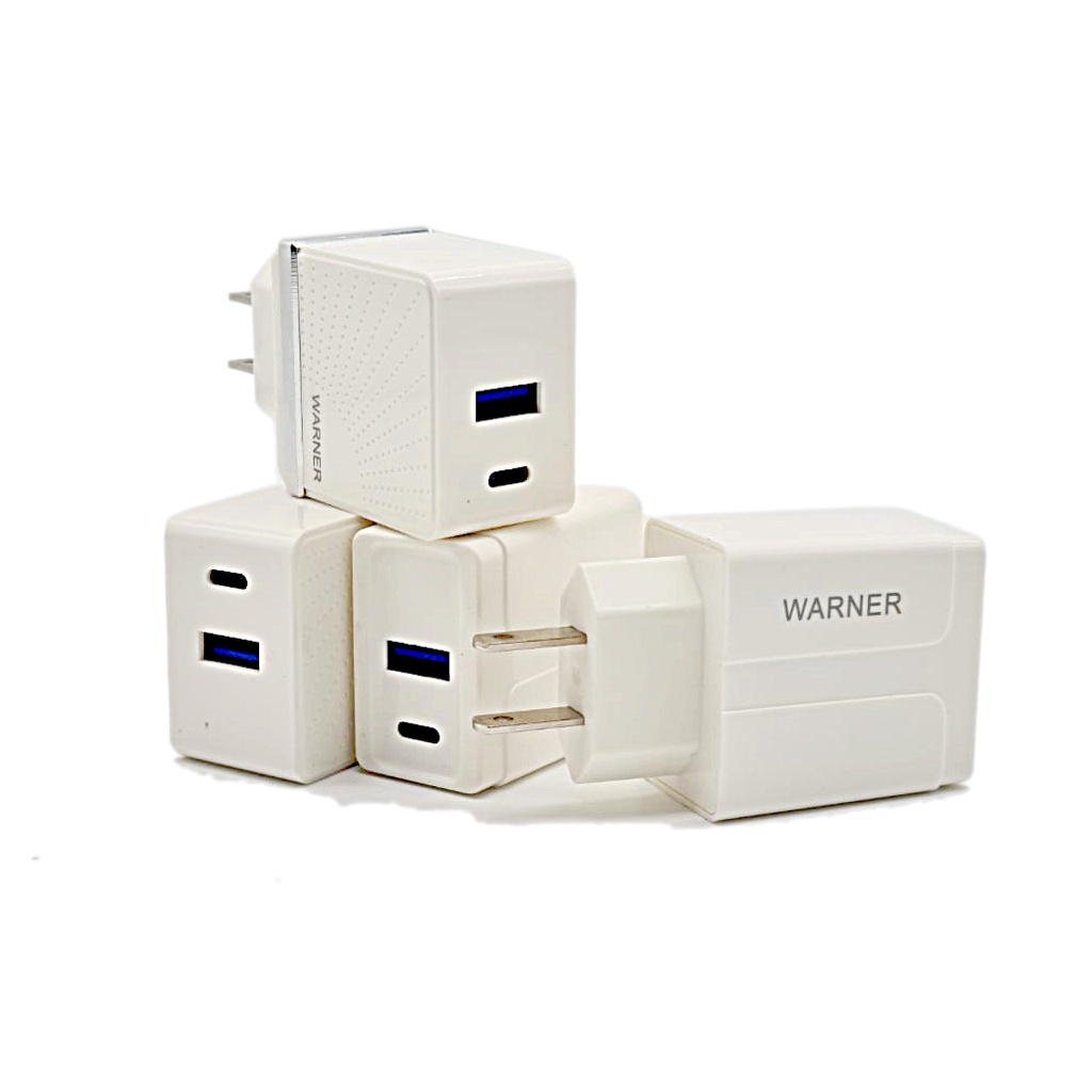 Warner Wall Plug USB And C Type Ports (99916)