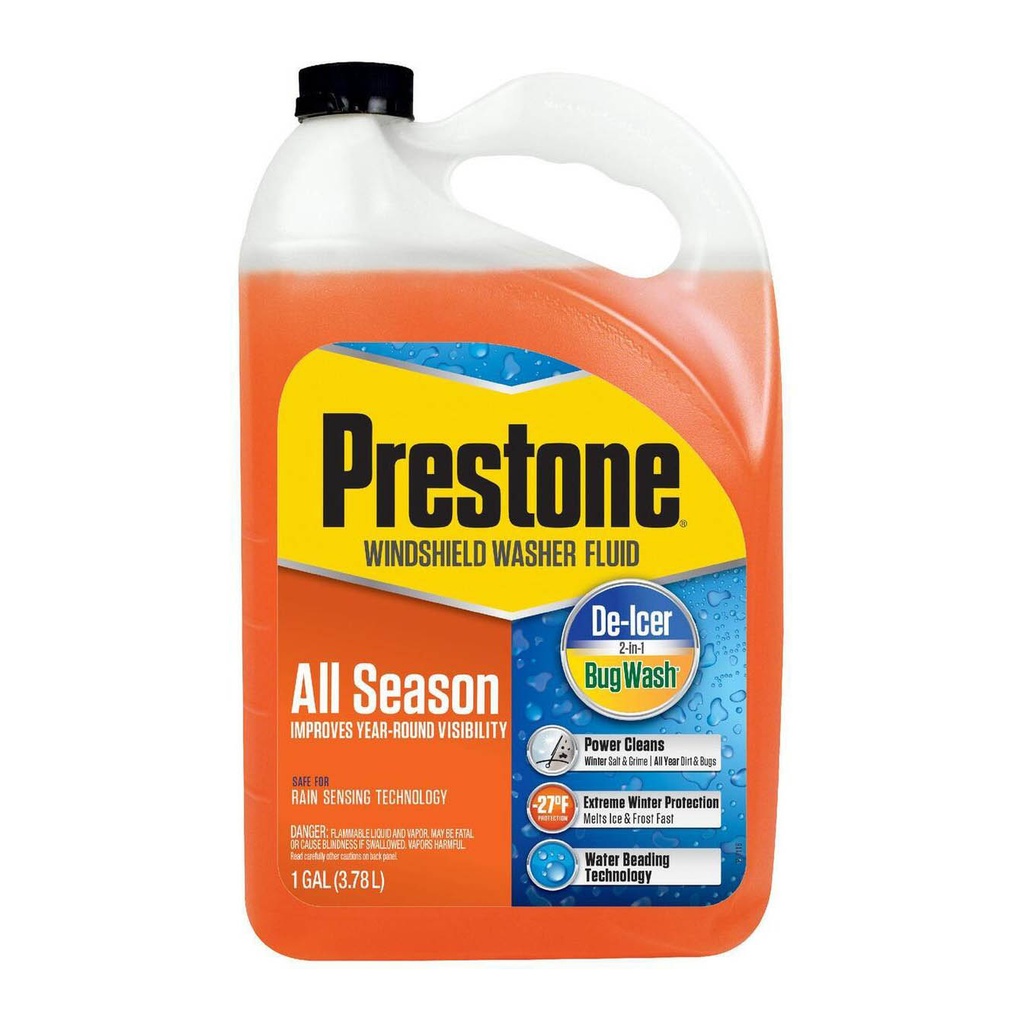 Windshield Washer All Season Fluid 2in1 (Prestone) 1Gal/6CT