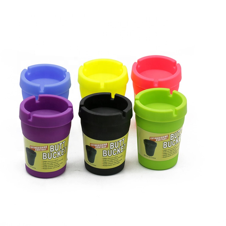 Xtra Tuff Small Mix Colors Ash Tray 6ct Display