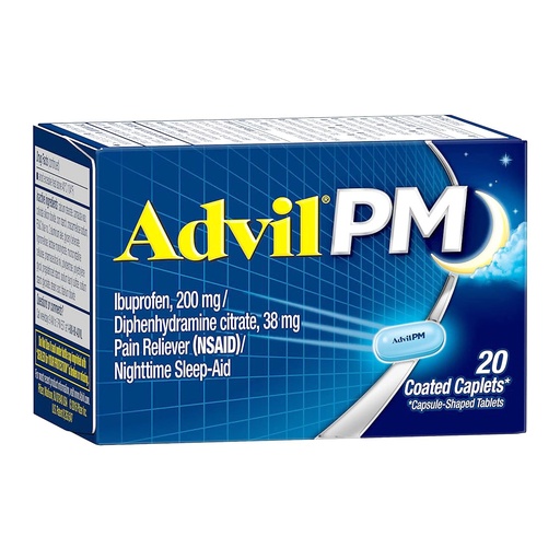 Advil PM Caplets 200MG 20CT