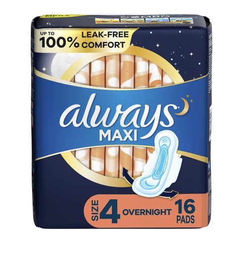 Always Maxi 16CT Leak Guard Size 4 (Dark Blue)
