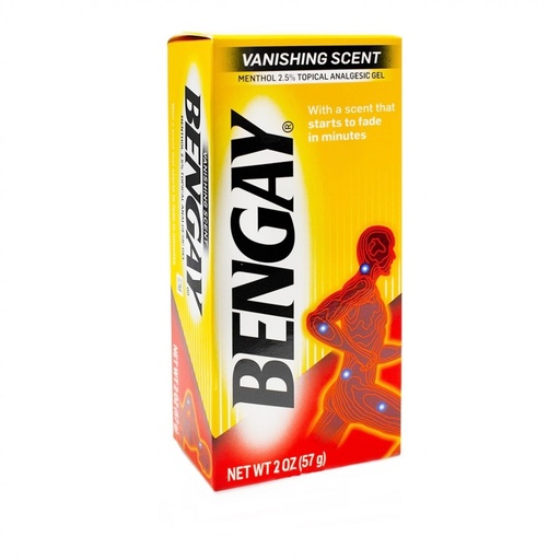 Bengay Yellow Cream Vanishing Scent 2oz