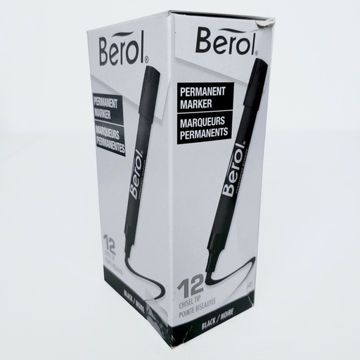 Berol Permanent Marker Black 12CT Display