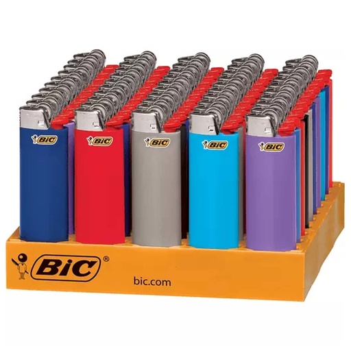 Bic Lighter Regular Assortetd Plain 50CT