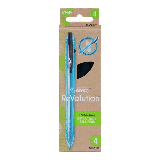Bic ReVolution Ball Point Pen 4CT Pack