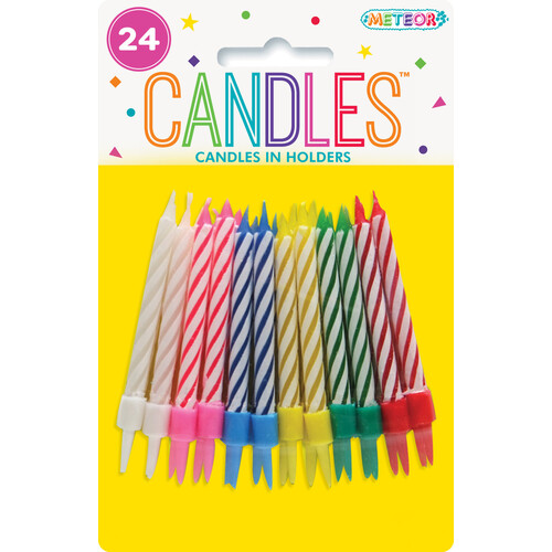 BirthDay Candle With Holder 10CT Pack