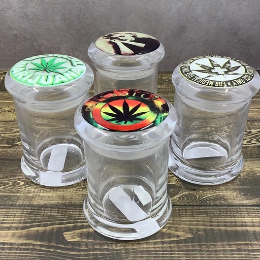 Clear Glass Heavy Safety Jar 3oz