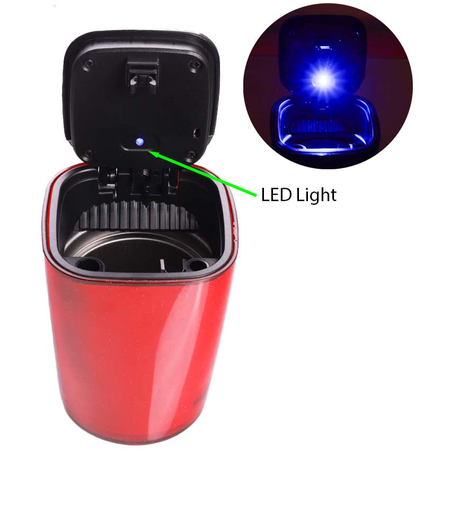 Butt Bucket Glow In The Dark Ash Tray With LED 6CT Display