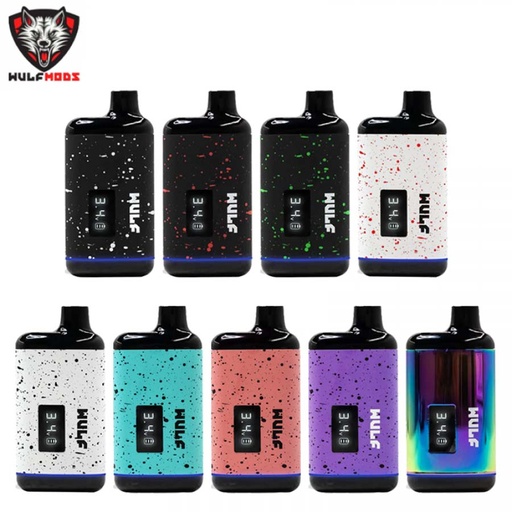 [CBD Ba-25662] CBD Battery Wulf Recon Cartridge Vaporizer 9CT Display Ea