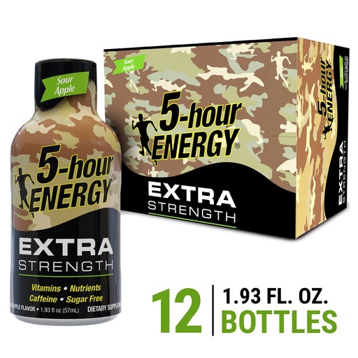 [Chaser-01506] 5-Hour Energy Extra Strength Sour Apple 12CT