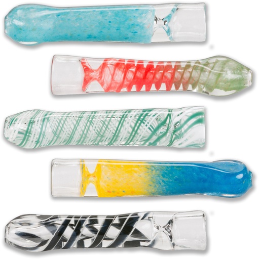 [Chillu-01536] Chillum Glass Pipe Medium 3"